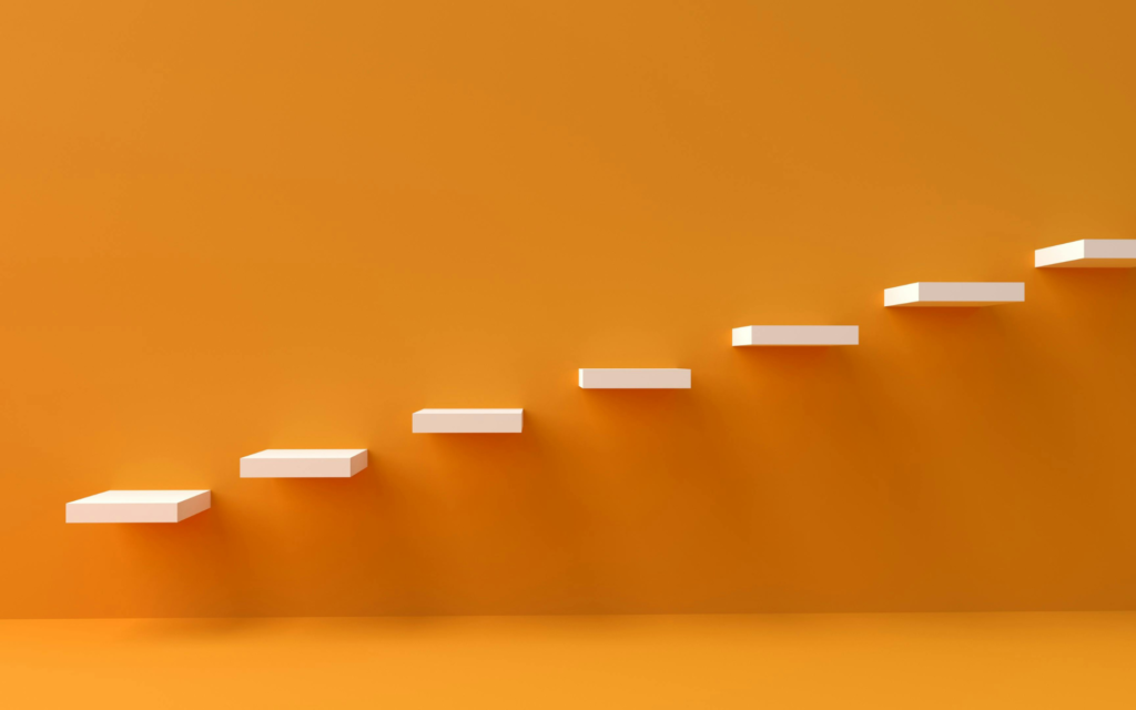 スモールステップの象徴としての階段
